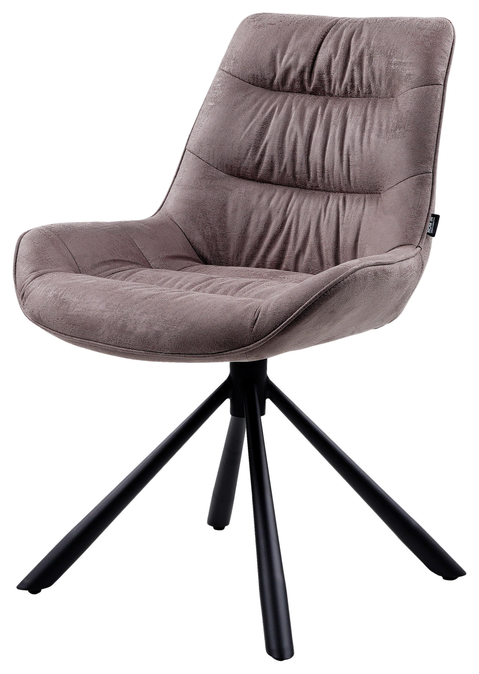 ŽIDLE, šedohnědá - černá/šedohnědá, Design, kov/textil (57/84/63cm) - Hom`in