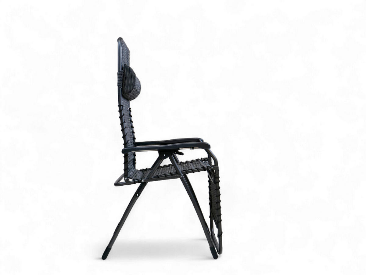 GARTEN-RELAXSESSEL 66/120/65 cm  - Anthrazit, Basics, Kunststoff/Textil (66/120/65cm)