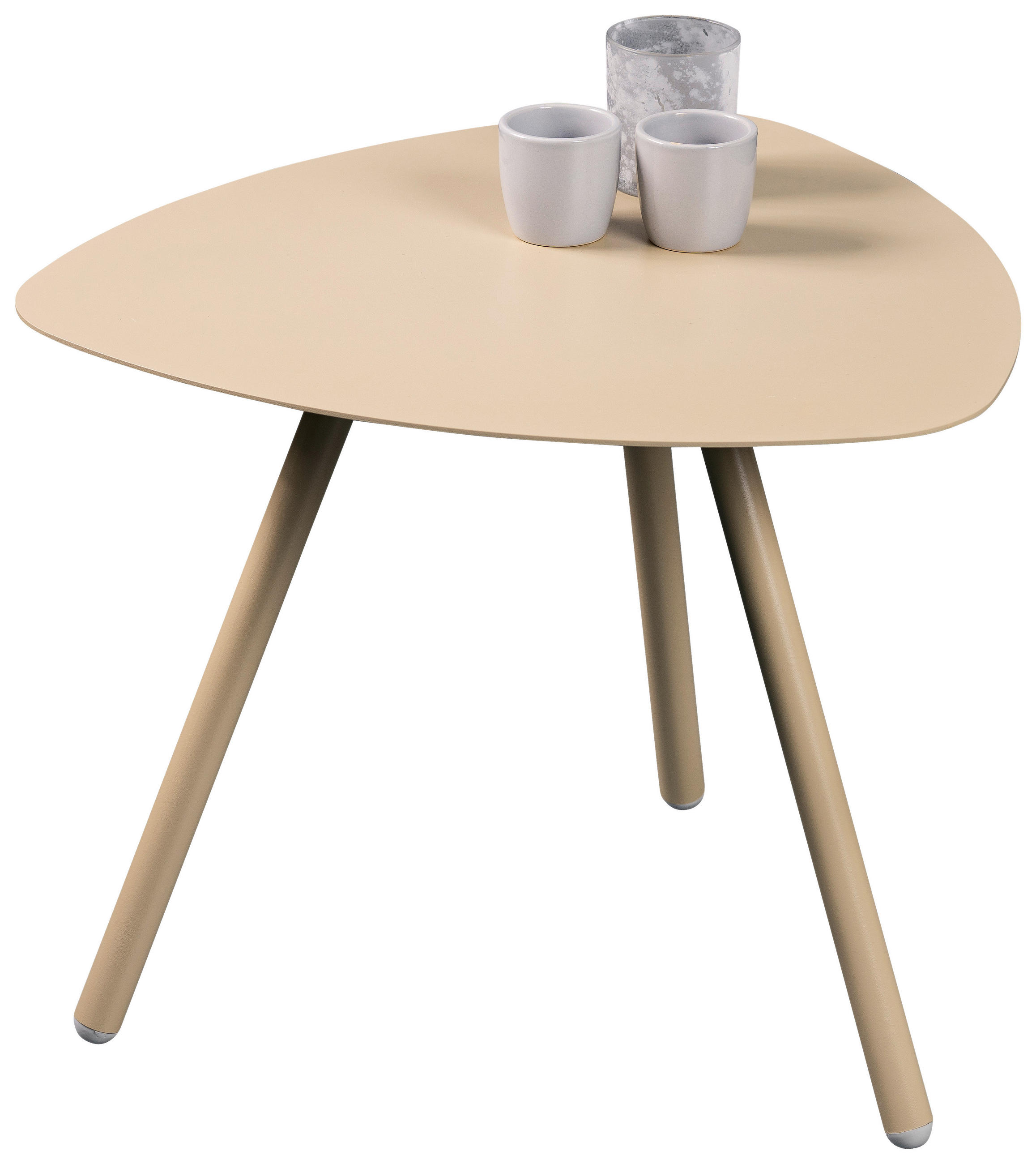 BEISTELLTISCH 50/50/40 cm Creme  - Creme, Design, Metall (50/50/40cm) - Xora