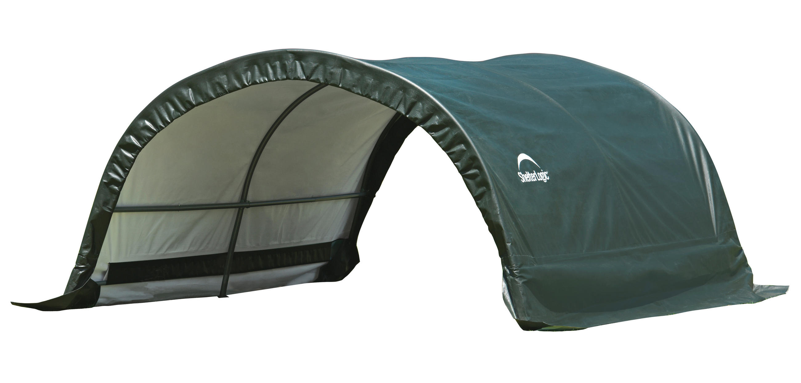 ZELTGARAGE  - Dunkelgrün, Basics, Kunststoff (300/260/150cm) - Ambia Garden