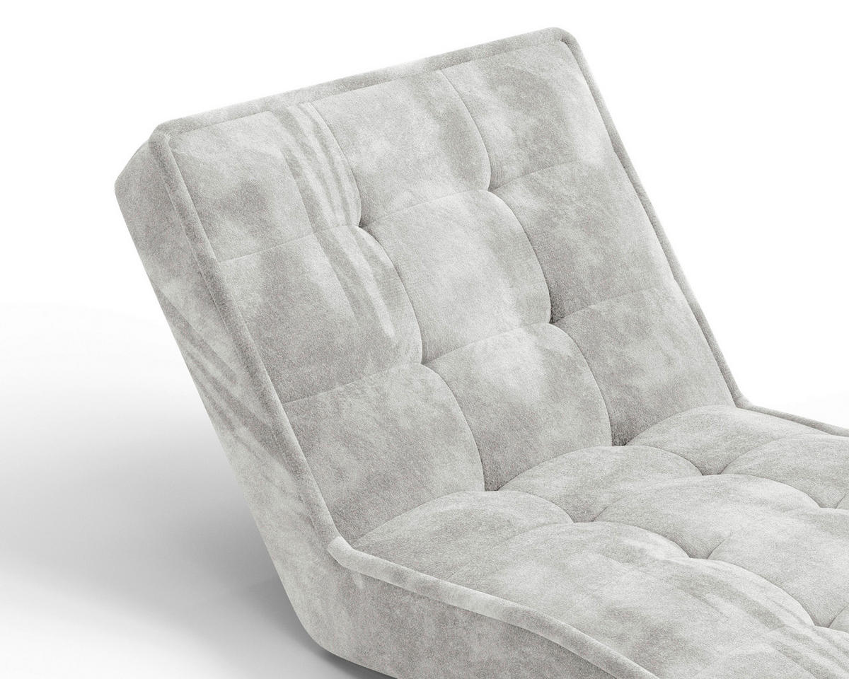 RELAXLIEGE Chenille Creme  - Creme/Schwarz, MODERN, Kunststoff/Textil (73/79/170cm) - Milino