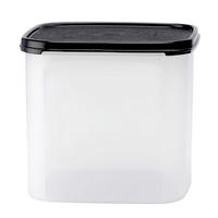 AUFBEWAHRUNGSDOSE 2,6 l  - Grauweiß/Schwarz, Basics, Kunststoff (2,6l) - Fackelmann