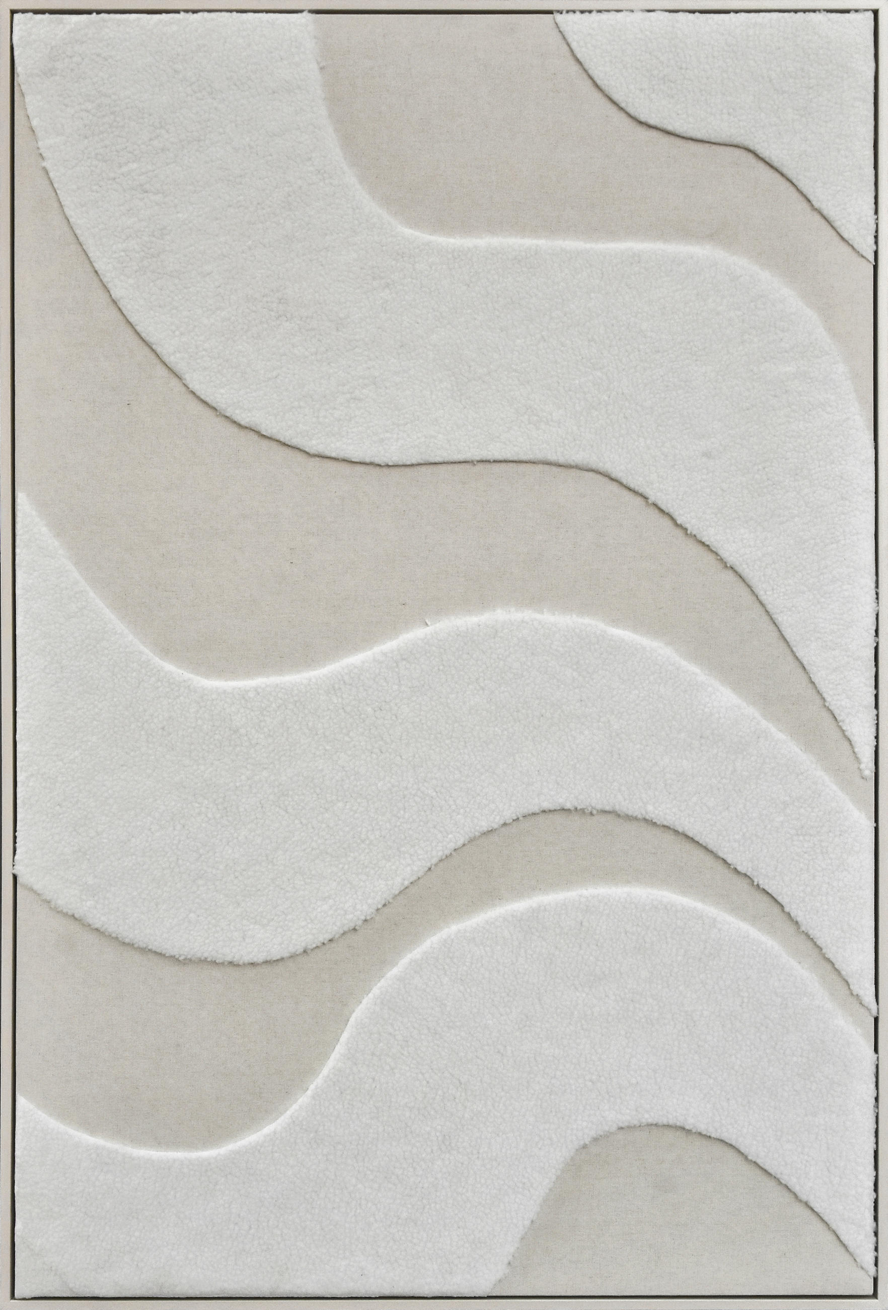 BILD Abstraktes 80/120 cm  - Beige/Weiß, Trend, Holzwerkstoff/Kunststoff (80/120cm) - Monee