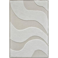 BILD Abstraktes 80/120 cm  - Beige/Weiß, Trend, Holzwerkstoff/Kunststoff (80/120cm) - Monee