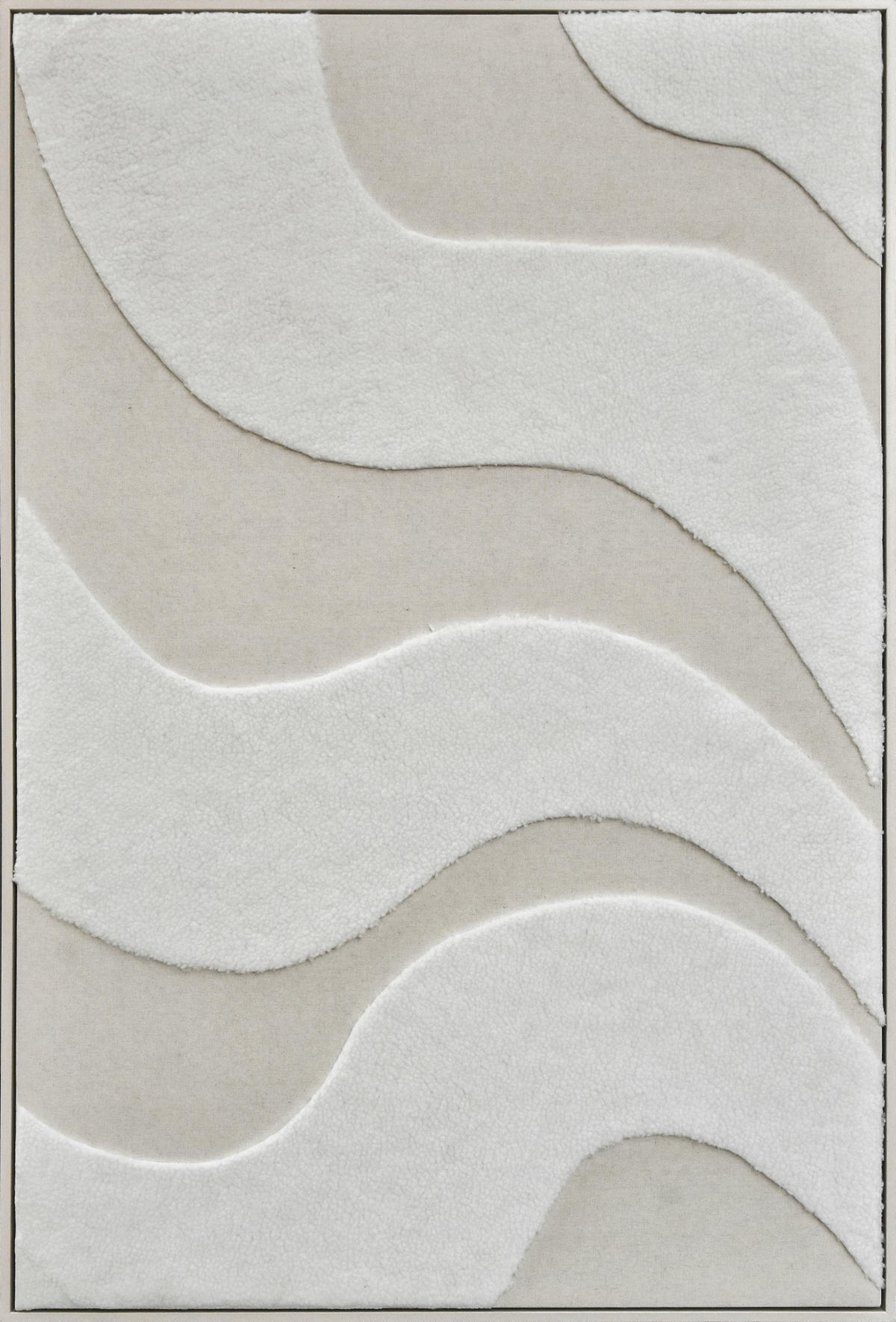 BILD Abstraktes 80/120 cm  - Beige/Weiß, Trend, Holzwerkstoff/Kunststoff (80/120cm) - Monee