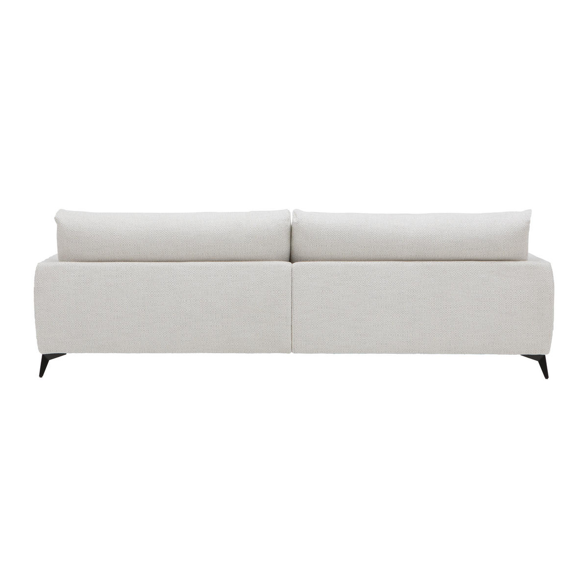 HÖRNSOFFA i chenille gråvit  - gråvit/svart, metall/textil (161/61-85/273cm) - MID.YOU