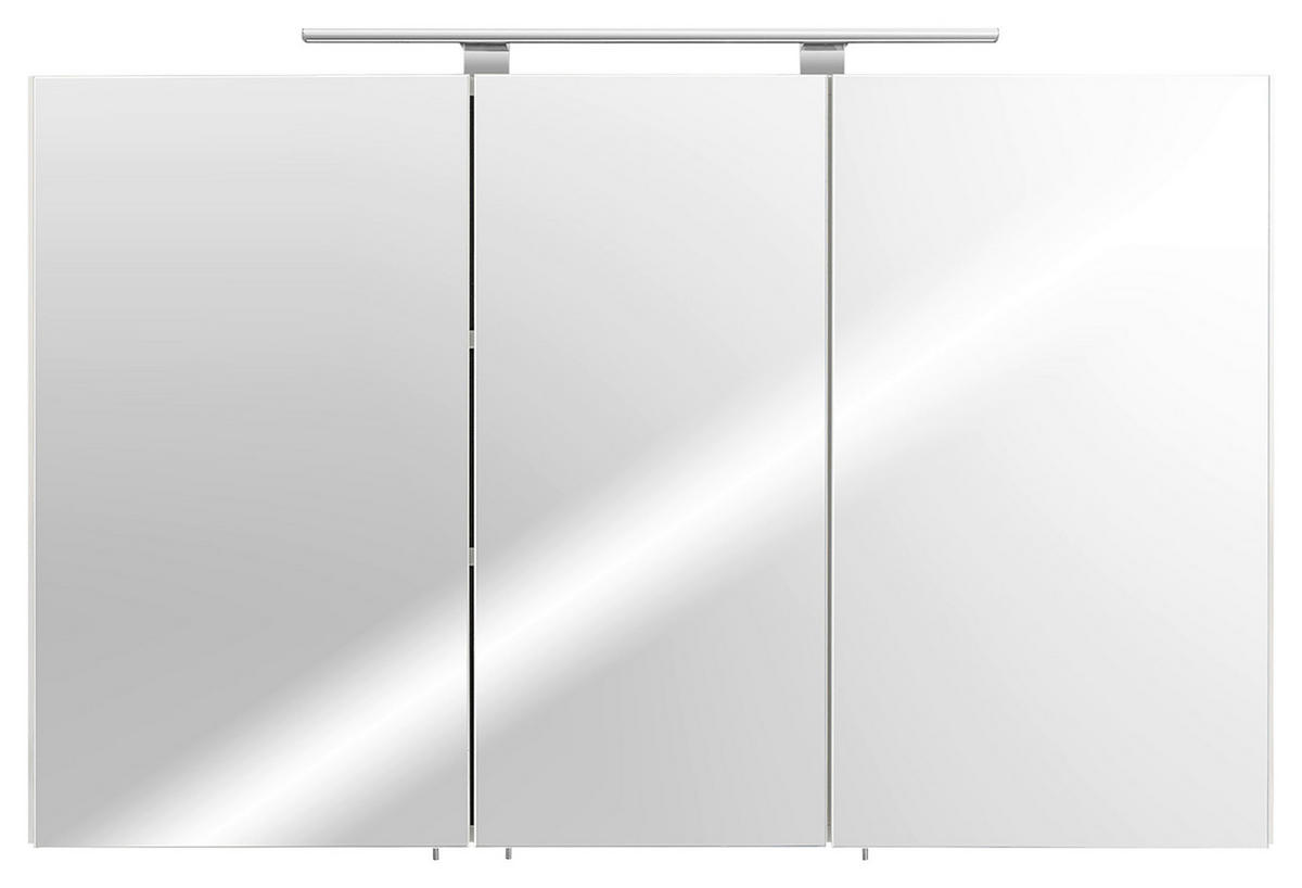 SPIEGELSCHRANK 110/68/16 cm  - Weiß, Basics, Glas/Holzwerkstoff (110/68/16cm) - MID.YOU