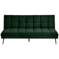 KANAPÉÁGY sötétzöld  - fekete/sötétzöld, Modern, textil/fém (178/84/98cm) - MID.YOU