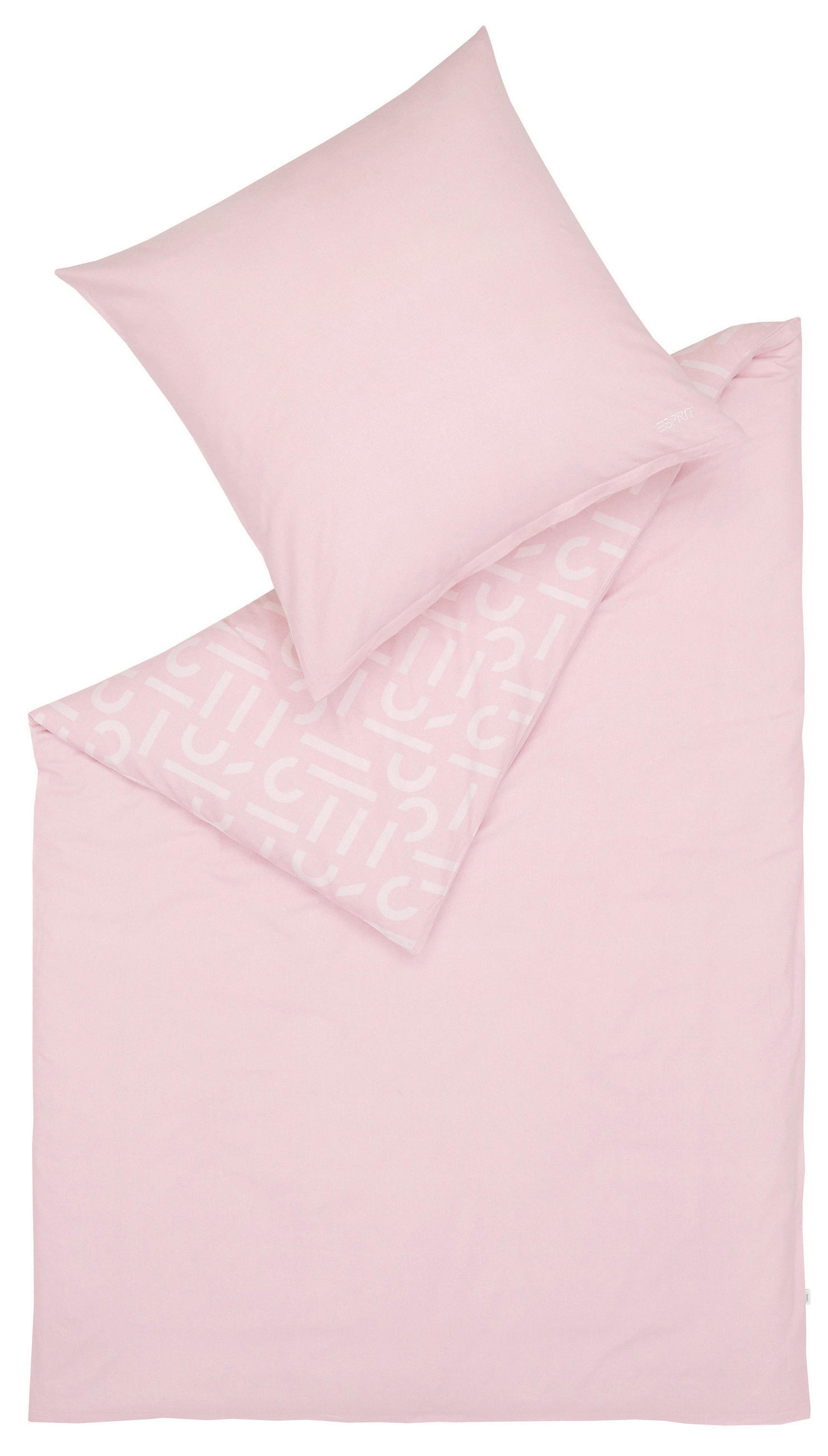 WENDEBETTWÄSCHE E-Scatter Big Flanell 155/220 cm  - Altrosa/Rosa, Basics, Textil (155/220cm) - Esprit