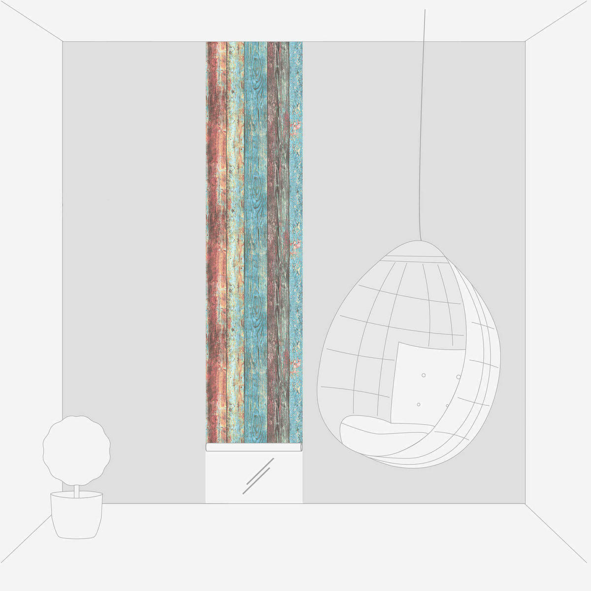 FOTOTAPETE  - Design, Textil (52/250cm)