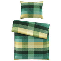 OBOJSTRANNÁ POSTEĽNÁ BIELIZEŇ, satén, zelená, 140/200 cm - zelená, Konventionell, textil (140/200cm) - Novel