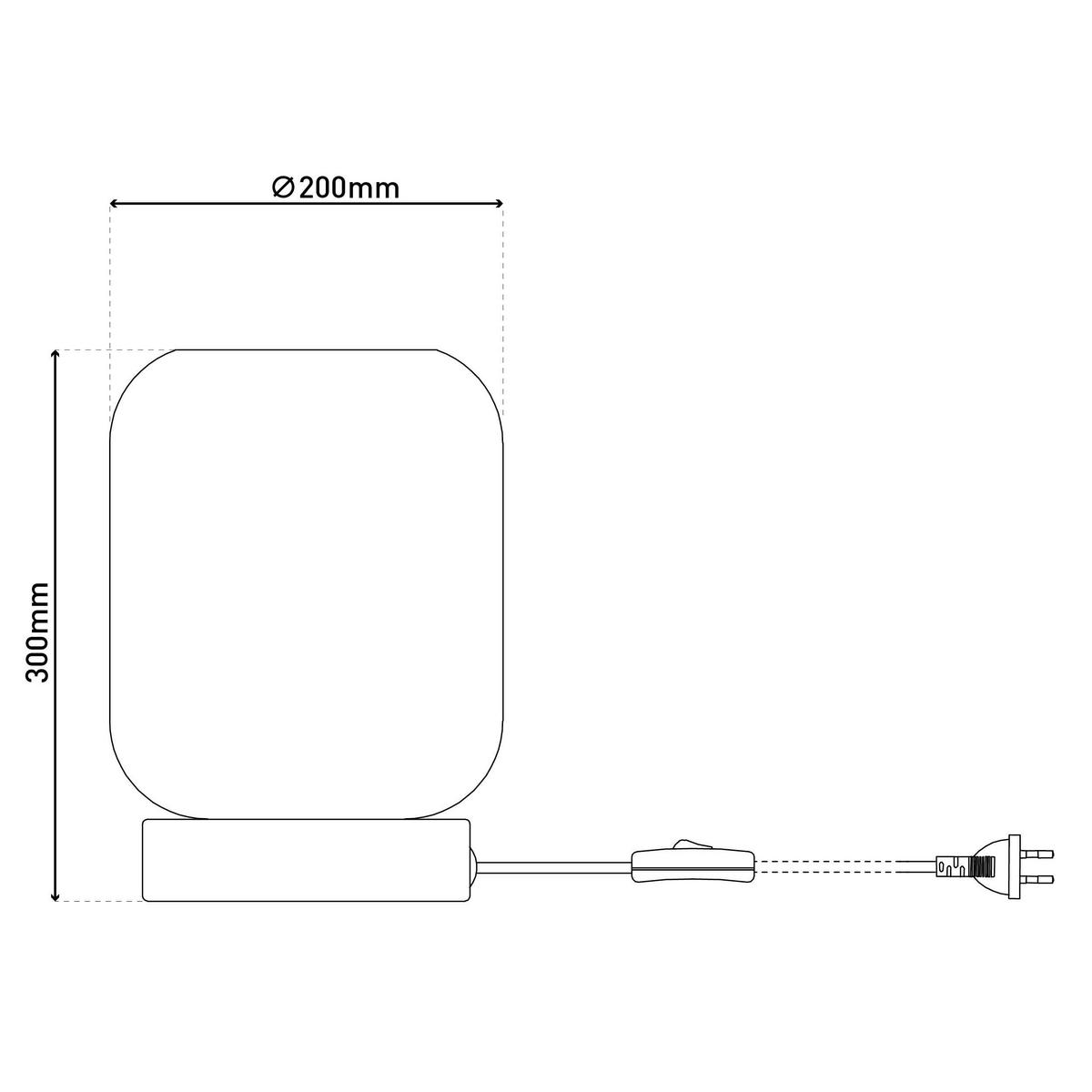 TISCHLEUCHTE 12/17 cm   - Schwarz/Weiß, Design, Glas/Metall (12/17cm) - Näve
