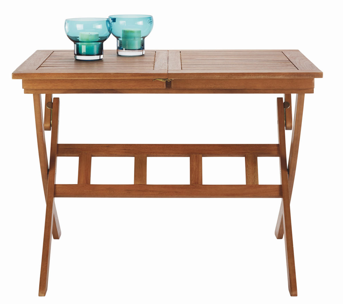 SKLOPIVI STO ZA BAŠTU 100(140)/70/74 cm  - boja tikovine, Romantično / Seoski, drvo (100(140)/70/74cm) - Ambia Garden