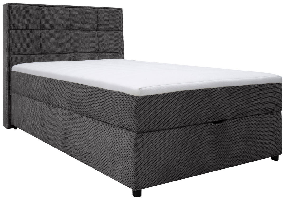 BOXBETT 140/200 cm,  in Anthrazit, Bettkasten,  - Anthrazit, MODERN, Holz/Holzwerkstoff (140/200cm) - MID.YOU