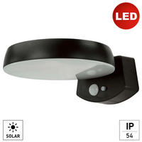 AUßENWANDLEUCHTE SOLARIS 17.5/14.5/6.5 cm   - Anthrazit, Design, Kunststoff/Metall (17.5/14.5/6.5cm)