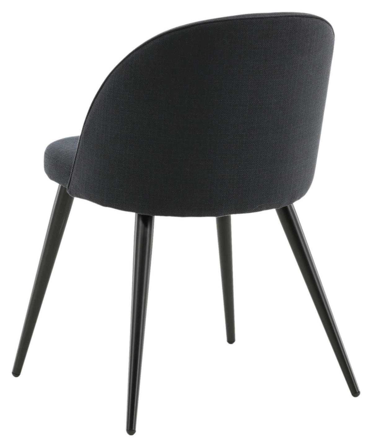 STUHL-SET 2 Stück  in Stahl Textilgeflecht  - Schwarz, Design, Textil/Metall (57/76,5/50cm) - Livetastic
