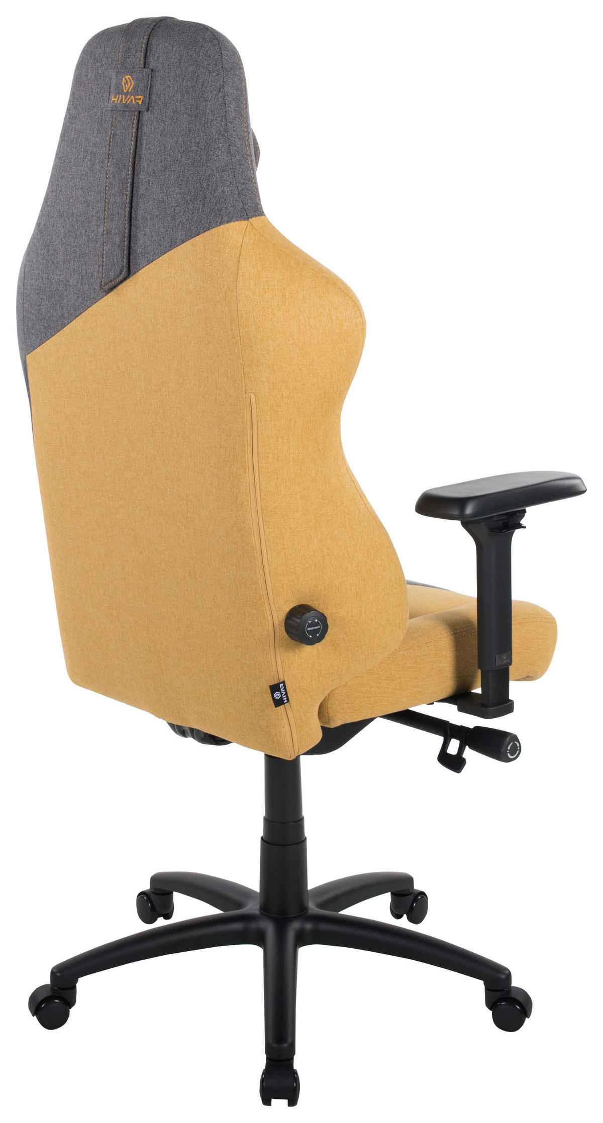 SKYLAR XL Sun Coal Anthrazit, Gelb, Schwarz Metall, Textil   - Anthrazit/Gelb, LIFESTYLE, Textil/Metall (81/147/72cm) - HIVAR