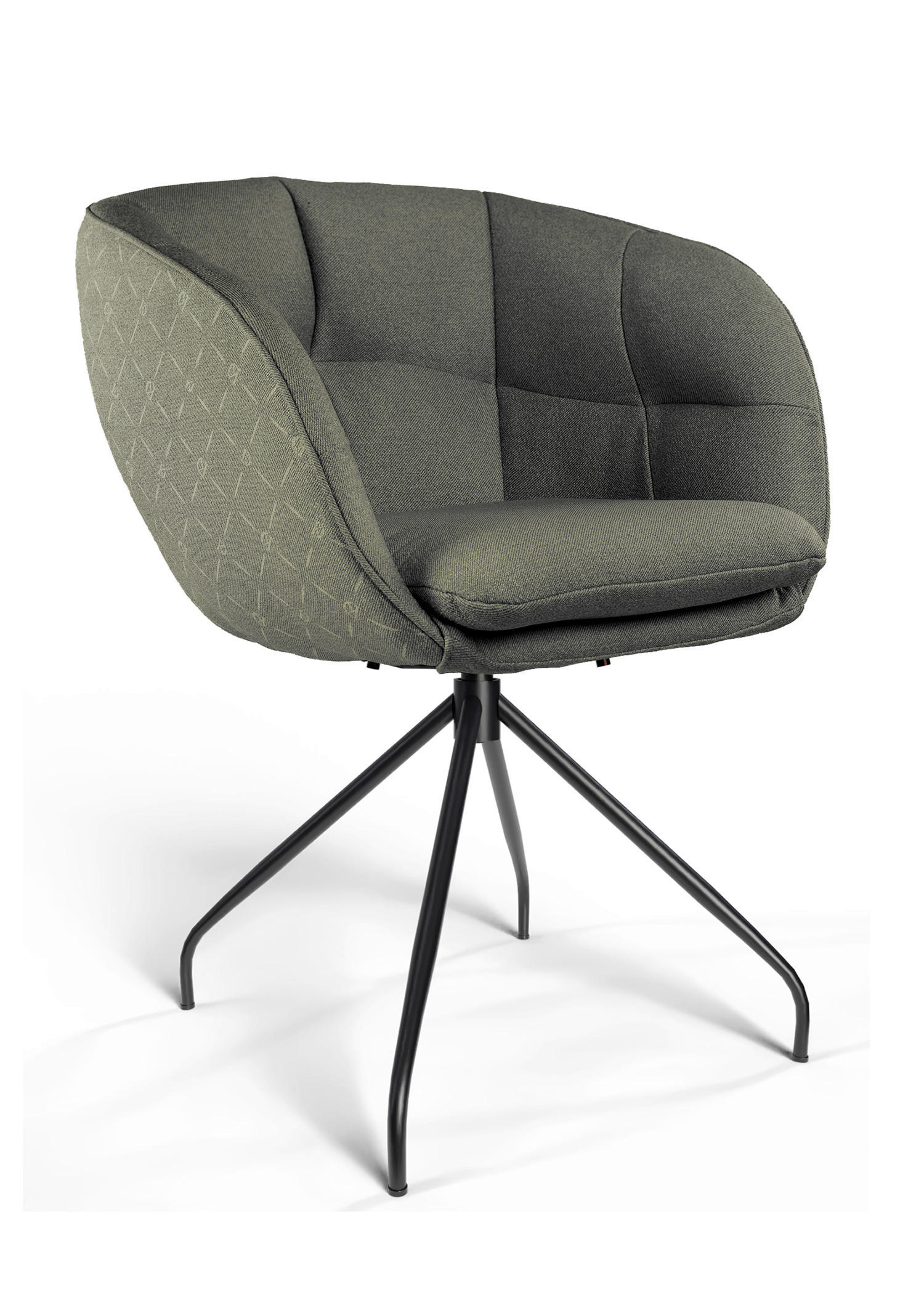 Dieter Knoll Armlehnstuhl Olivgrün 62x81x63 cm