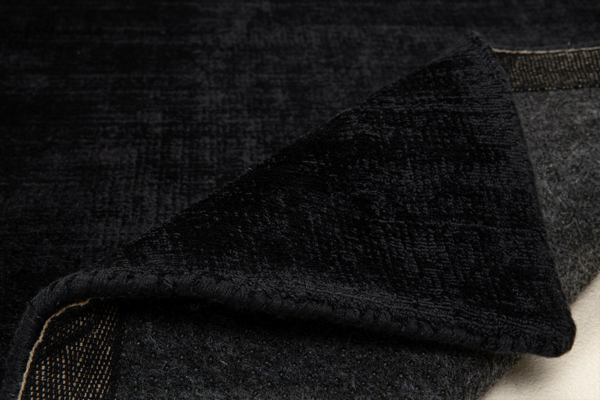 HANDWEBTEPPICH 190/290 cm Schwarz  - Schwarz, Basics, Textil (190/290cm) - Tom Tailor