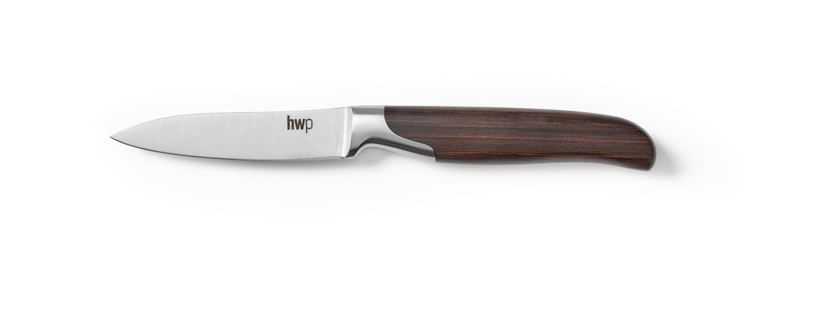 MESSERBLOCK 6-teilig  - Edelstahlfarben/Eschefarben, Basics, Holz/Metall - Homeware Profession.