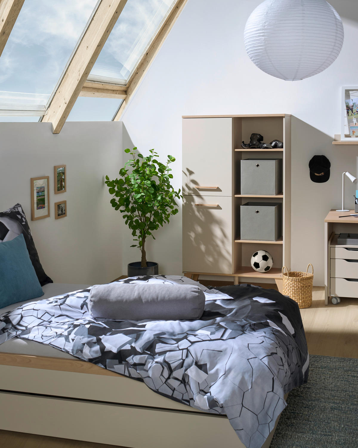 BETT 120/200 cm  in Buchefarben, Beige  - Beige/Buchefarben, KONVENTIONELL, Holzwerkstoff/Kunststoff (120/200cm) - Paidi