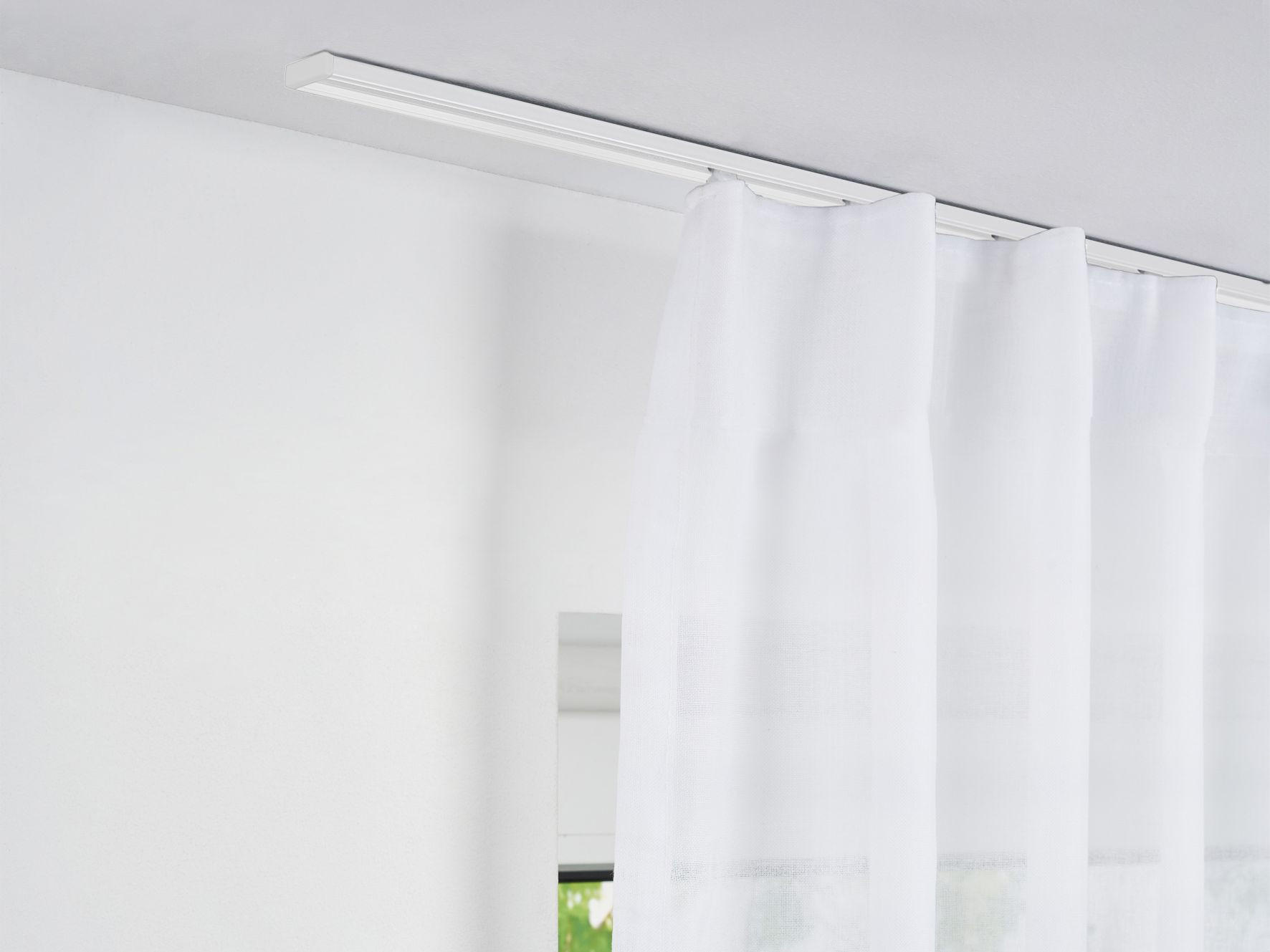 șINĂ PENTRU PERDEA 150 cm  - alb, Basics, metal (150cm) - Homeware