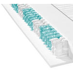 TASCHENFEDERKERNMATRATZE 90/200 cm Höhe ca. 19 cm  - Weiß, KONVENTIONELL, Textil (90/200cm) - Xora