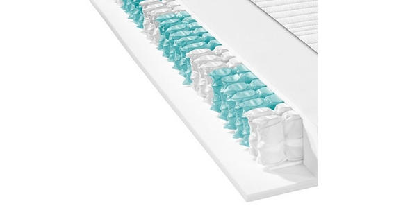 TASCHENFEDERKERNMATRATZE 80/200 cm Höhe ca. 19 cm  - Weiß, KONVENTIONELL, Textil (80/200cm) - Xora