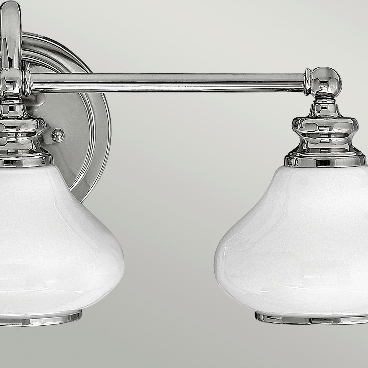BADEZIMMER-WANDLEUCHTE - Chromfarben, KONVENTIONELL, Glas/Metall (61/20,6/23,1cm) - Elstead Lighting