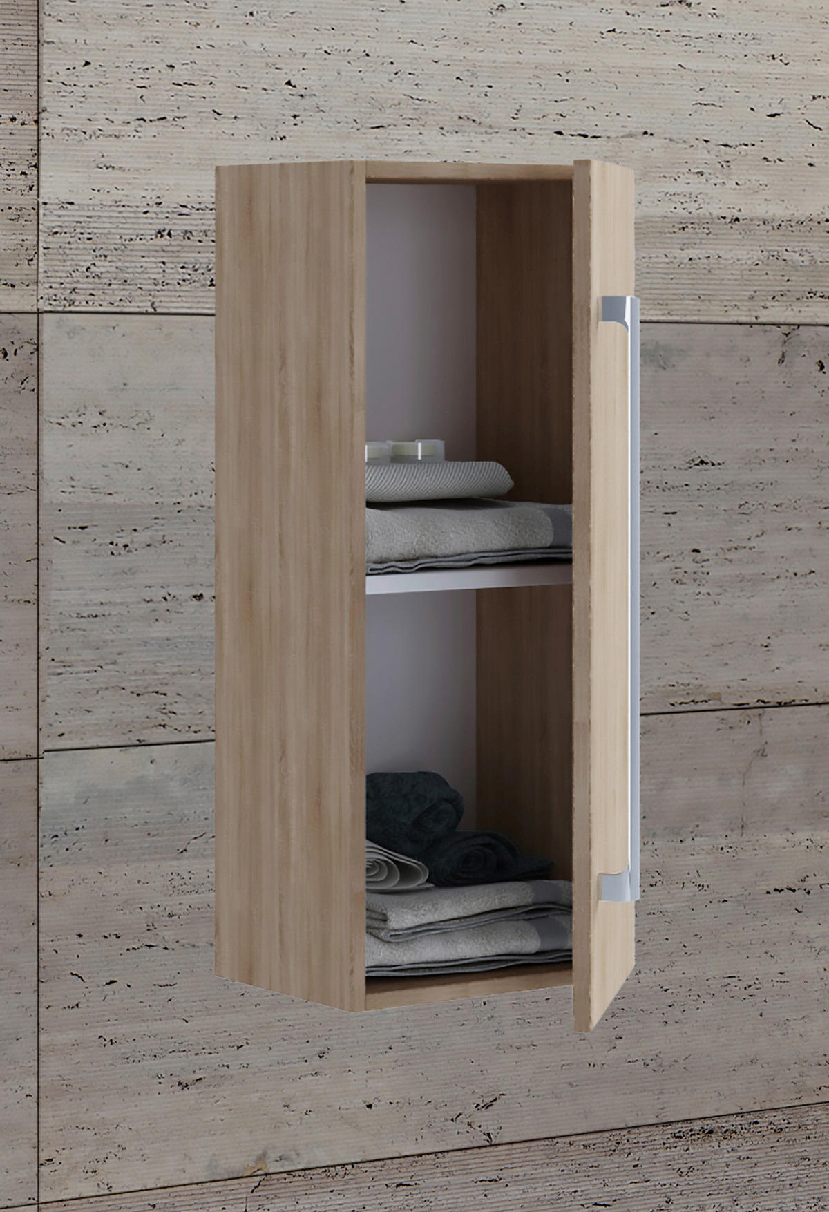 MIDISCHRANK 33/75/22 cm  - Sonoma Eiche, Modern, Holzwerkstoff (33/75/22cm) - MID.YOU