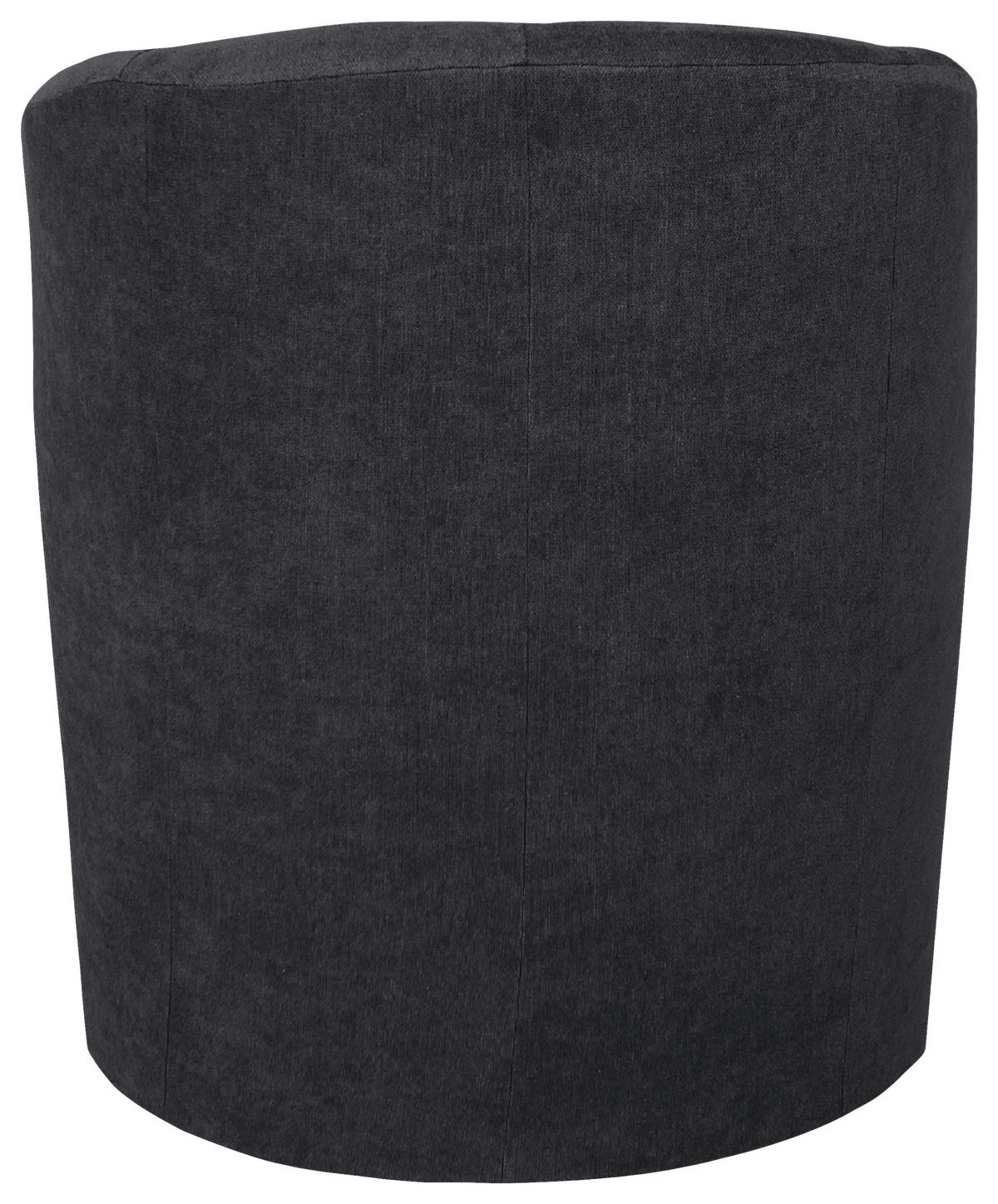 SESSEL in Mikrofaser Anthrazit  - Anthrazit/Schwarz, KONVENTIONELL, Kunststoff/Textil (68/78/65cm) - Boxxx