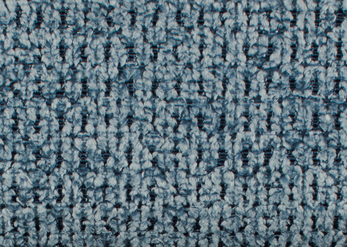 ECKSOFA in Struktur Hellblau  - Schwarz/Hellblau, Modern, Textil/Metall (235/275cm) - Cantus