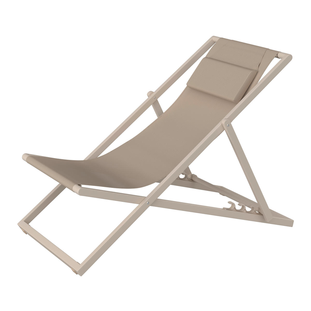 SONNENLIEGE 104/76-93/63 cm  - Creme, MODERN, Textil/Metall (104/76-93/63cm) - Ambia Garden