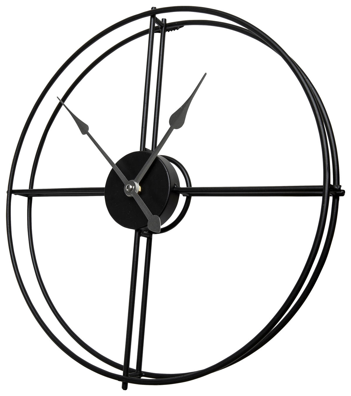 ZIDNI SAT  40 cm        - crna, Osnovno, metal (40cm) - Ambia Home