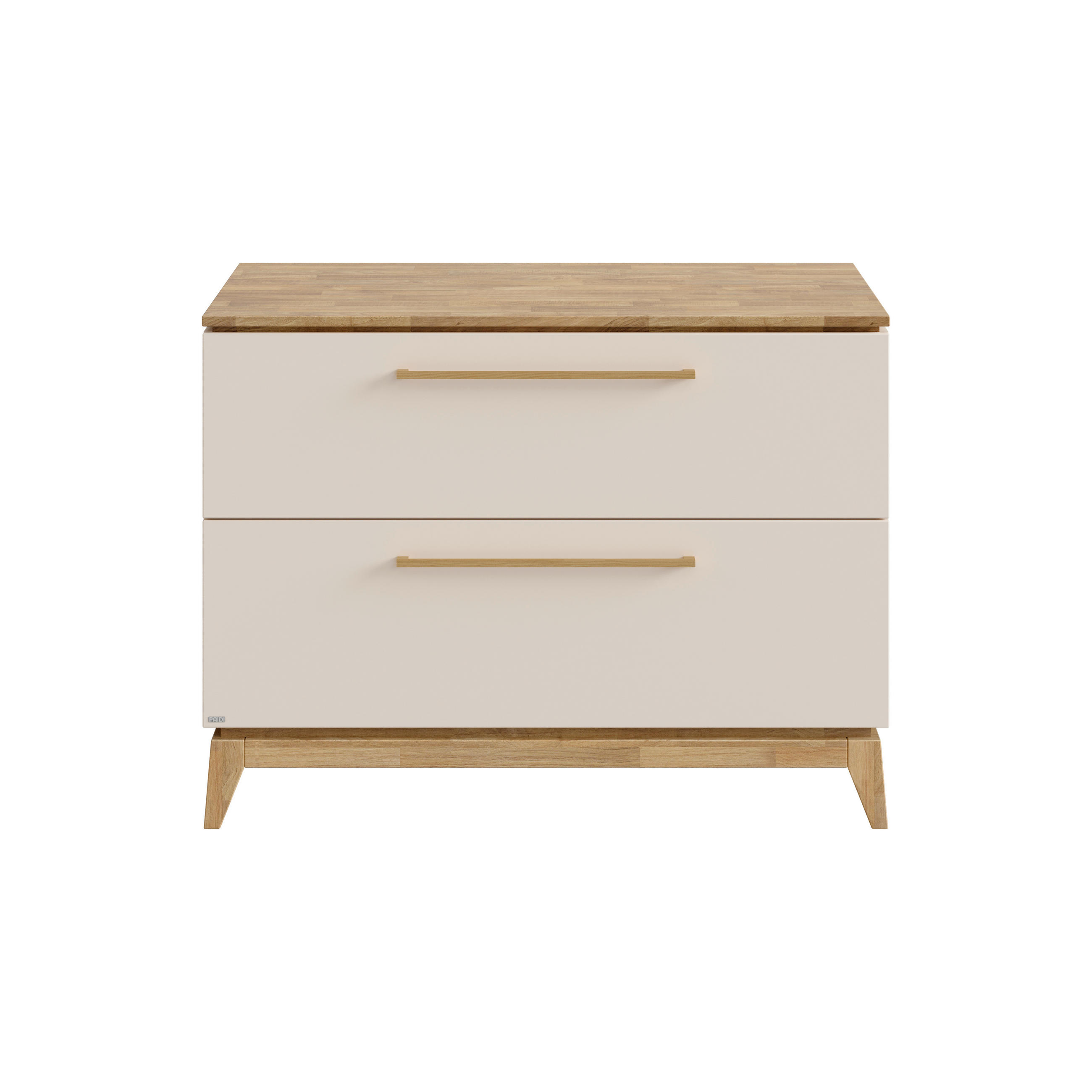 KOMODA ZA PREVIJANJE  Stiene  - boje hrasta/bež, Basics, drvni materijal (123,30/92,10/57,20cm) - Paidi