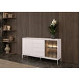 SIDEBOARD  153,6/83/38 cm 4 Schublade(n)  - Kaschmir, KONVENTIONELL, Glas/Holzwerkstoff (153,6/83/38cm) - Xora