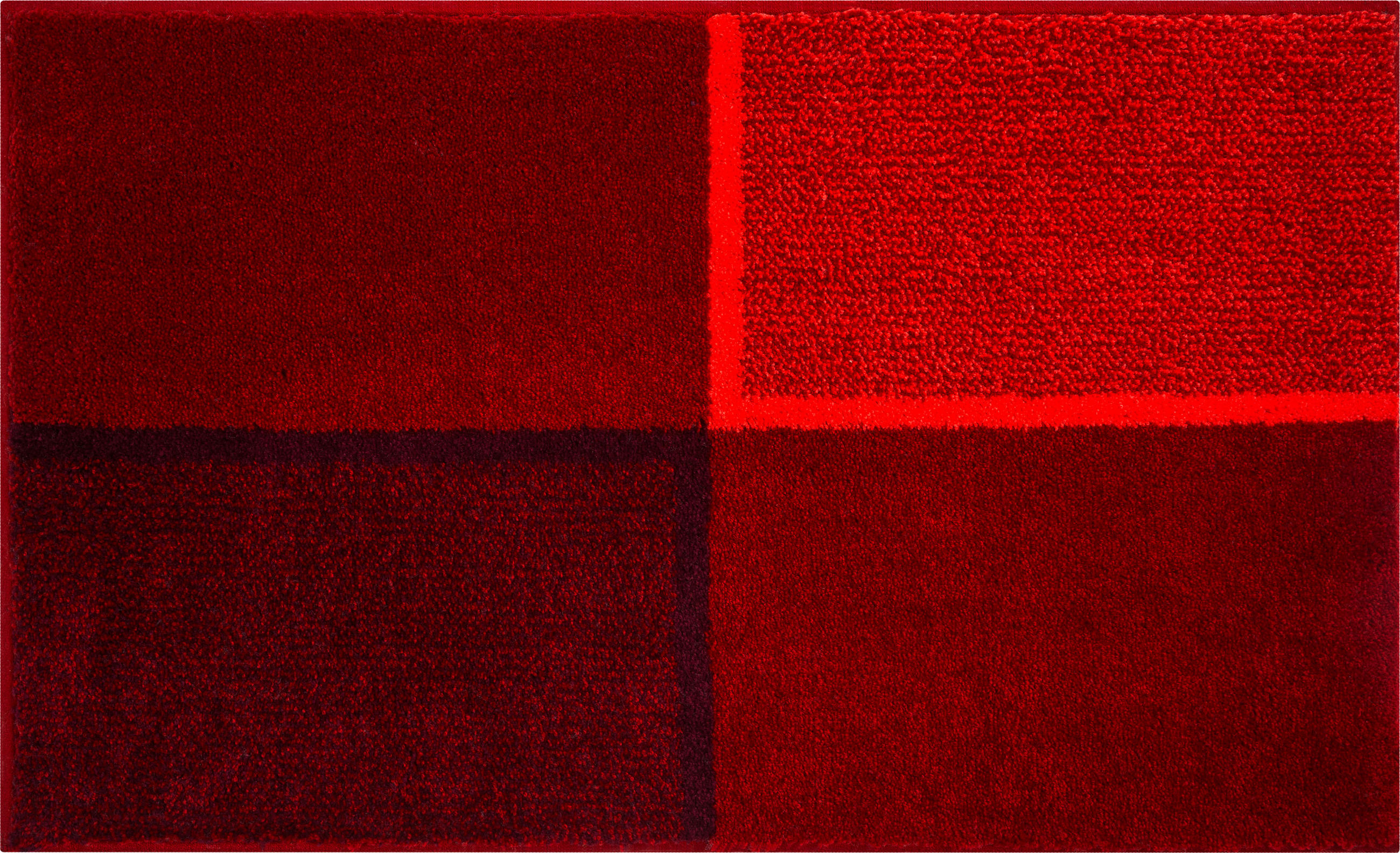 BADTEPPICH Rot 60/100 cm  - Rot, Basics, Kunststoff/Textil (60/100cm) - Grund