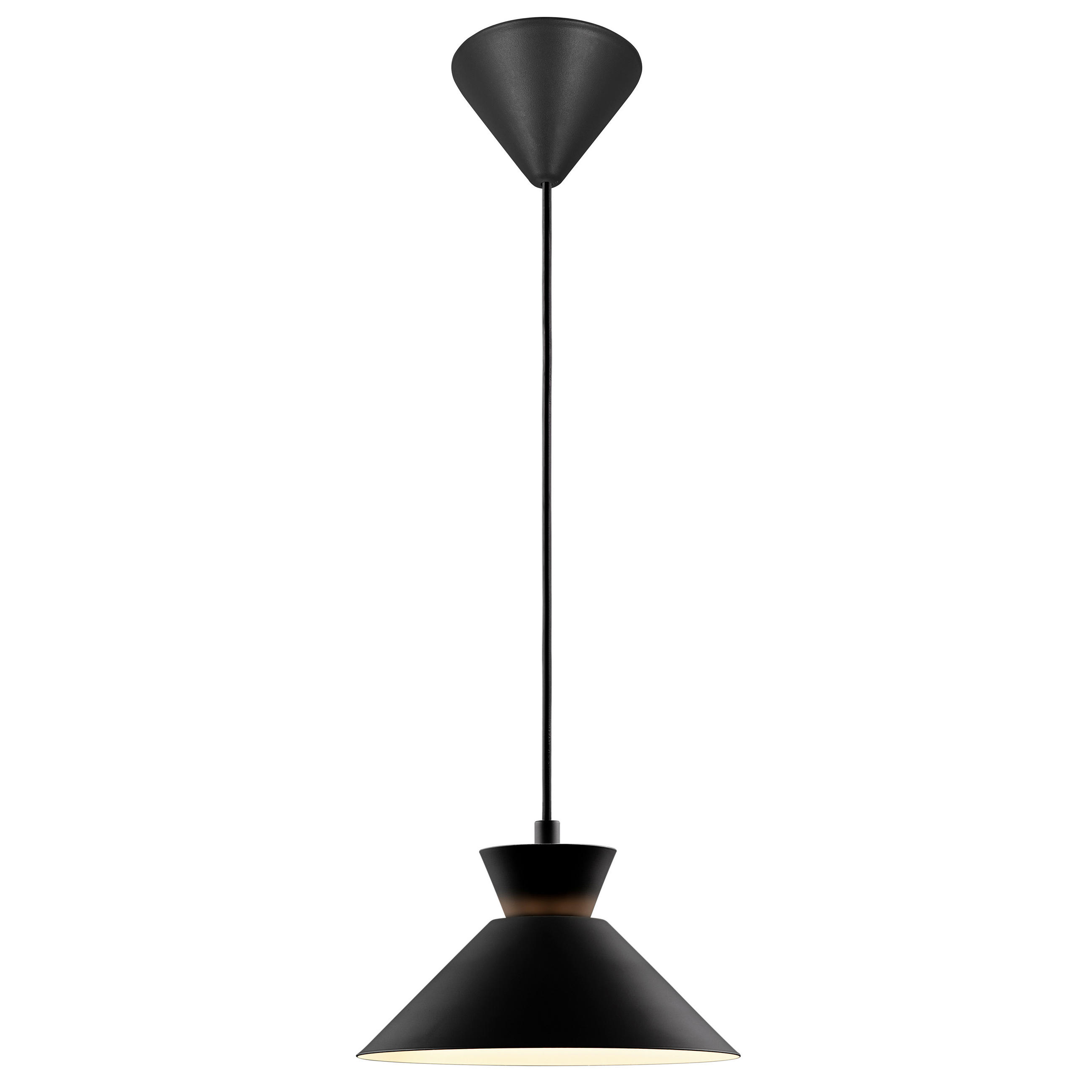 HÄNGELEUCHTE Dial 25/13,5 cm   - Schwarz, MODERN, Metall (25/13,5cm) - Nordlux