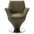 ARMLEHNSTUHL in Grün, Edelstahlfarben - Edelstahlfarben/Beige, Design, Leder/Metall (67/88/67cm) - Ambiente ARMLEHNSTUHL in Grün, Edelstahlfarben - Edelstahlfarben/Beige, Design, Leder/Metall (67/88/67cm) - Ambiente