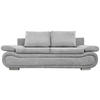 SCHLAFSOFA Jacquard Hellgrau  - Chromfarben/Beige, Design, Textil (200/78/90cm) - Venda