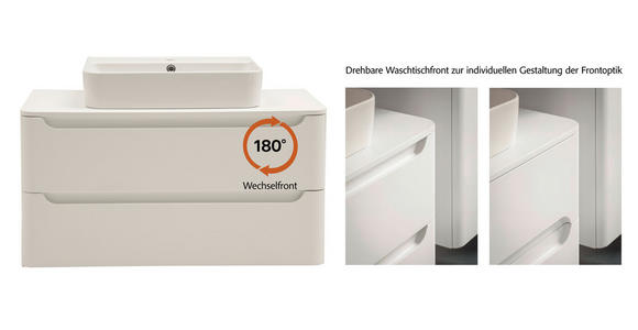 WASCHTISCHKOMBI 101 cm  - Weiß, KONVENTIONELL, Keramik/Holzwerkstoff (101cm) - Xora