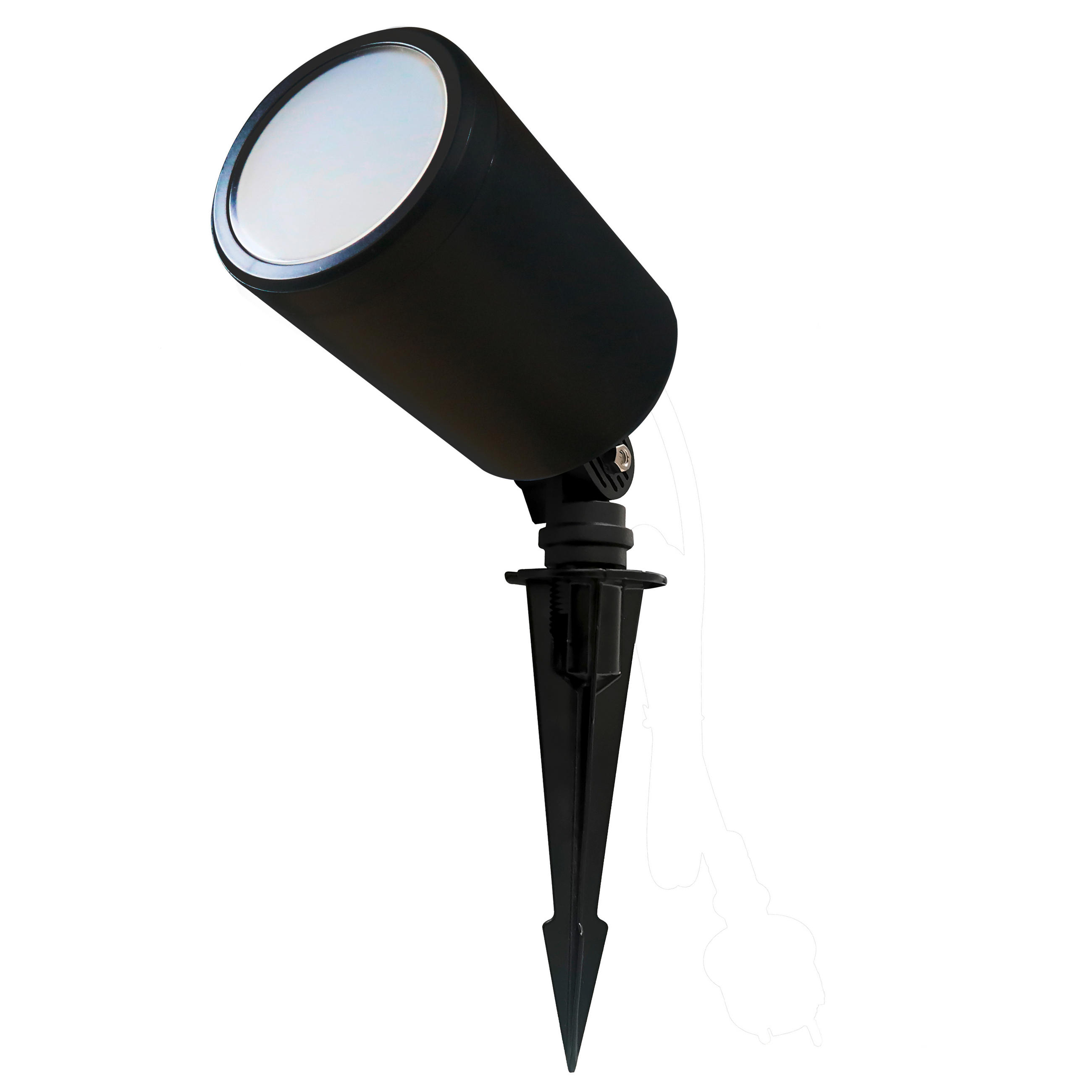 LED-AUßENLEUCHTE 6,6/11,6 cm   - Schwarz, Basics, Kunststoff/Metall (6,6/11,6cm) - Ambia Garden