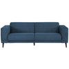 3-SITZER-SOFA in Webstoff Blau  - Blau/Schwarz, Design, Holz/Textil (218/77/93cm) - MID.YOU