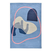 WEBTEPPICH 160/230 cm SHAPES - FIVE Multicolor, Dunkelblau  - Multicolor/Dunkelblau, Design, Textil (160/230cm) - Tom Tailor