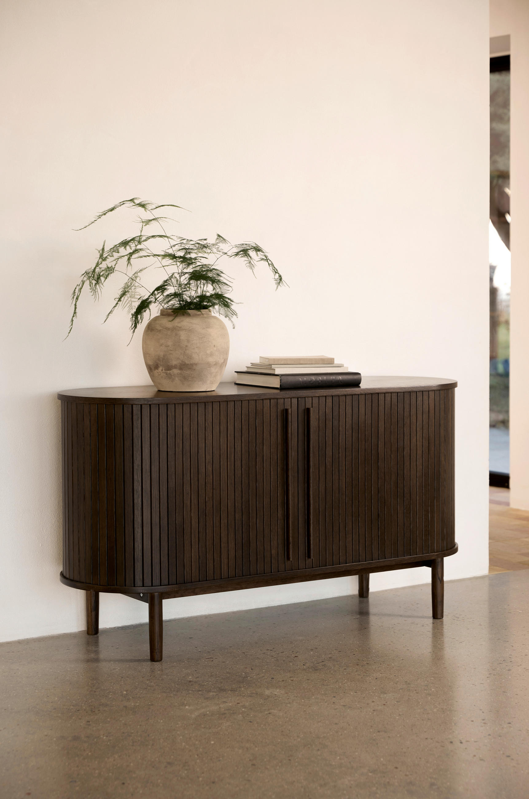 SIDEBOARD Eiche dunkel  140/76/45 cm  - Eiche dunkel, Design, Holz (140/76/45cm) - Lomoco