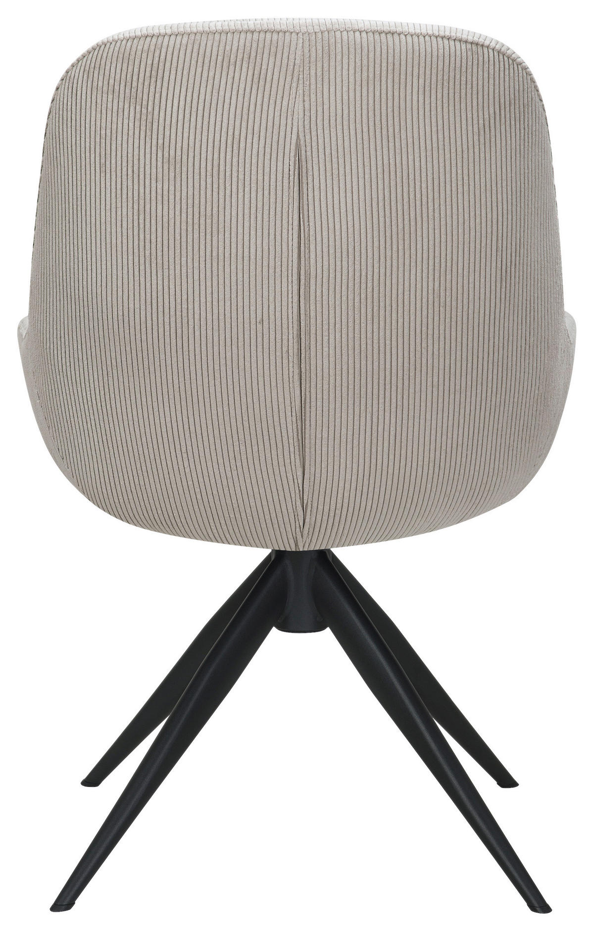 STUHL - Taupe/Schwarz, Design, Textil/Metall (58/85/70cm) - Johann Jakob