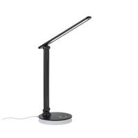 LED-SVETILKA ZA PISALNO MIZO   28,5/35/15 cm            - črna/prosojno, Basics, umetna masa (28,5/35/15cm) - Novel