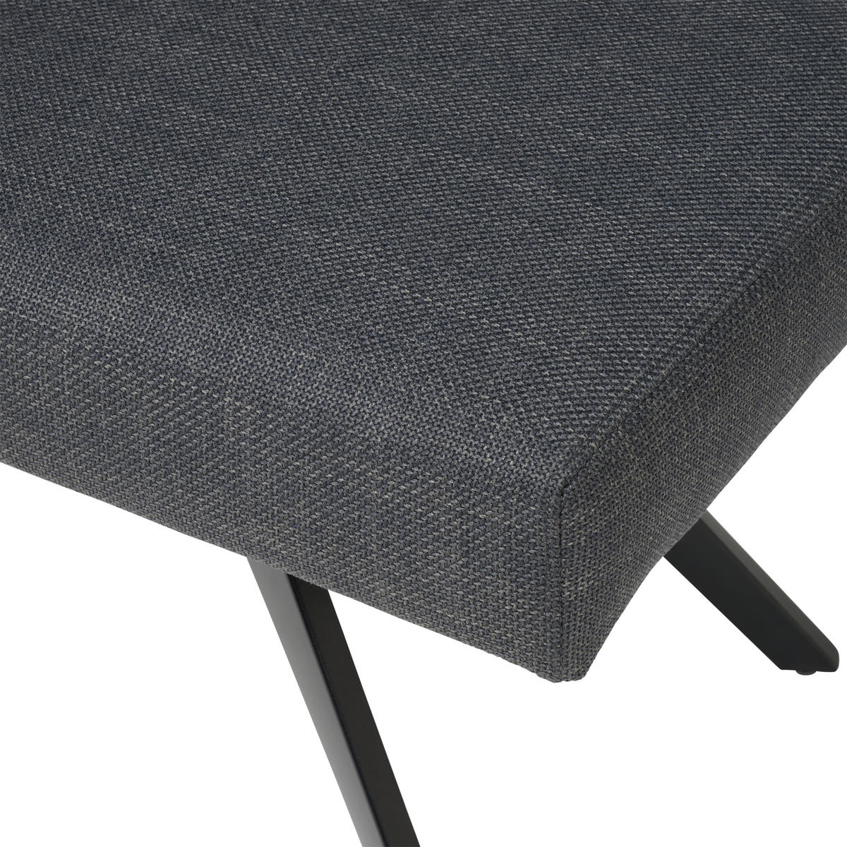 SITZBANK métal, textile gris foncé  - noir/gris foncé, Konventionell, métal/textile (140/49/47cm) - MID.YOU
