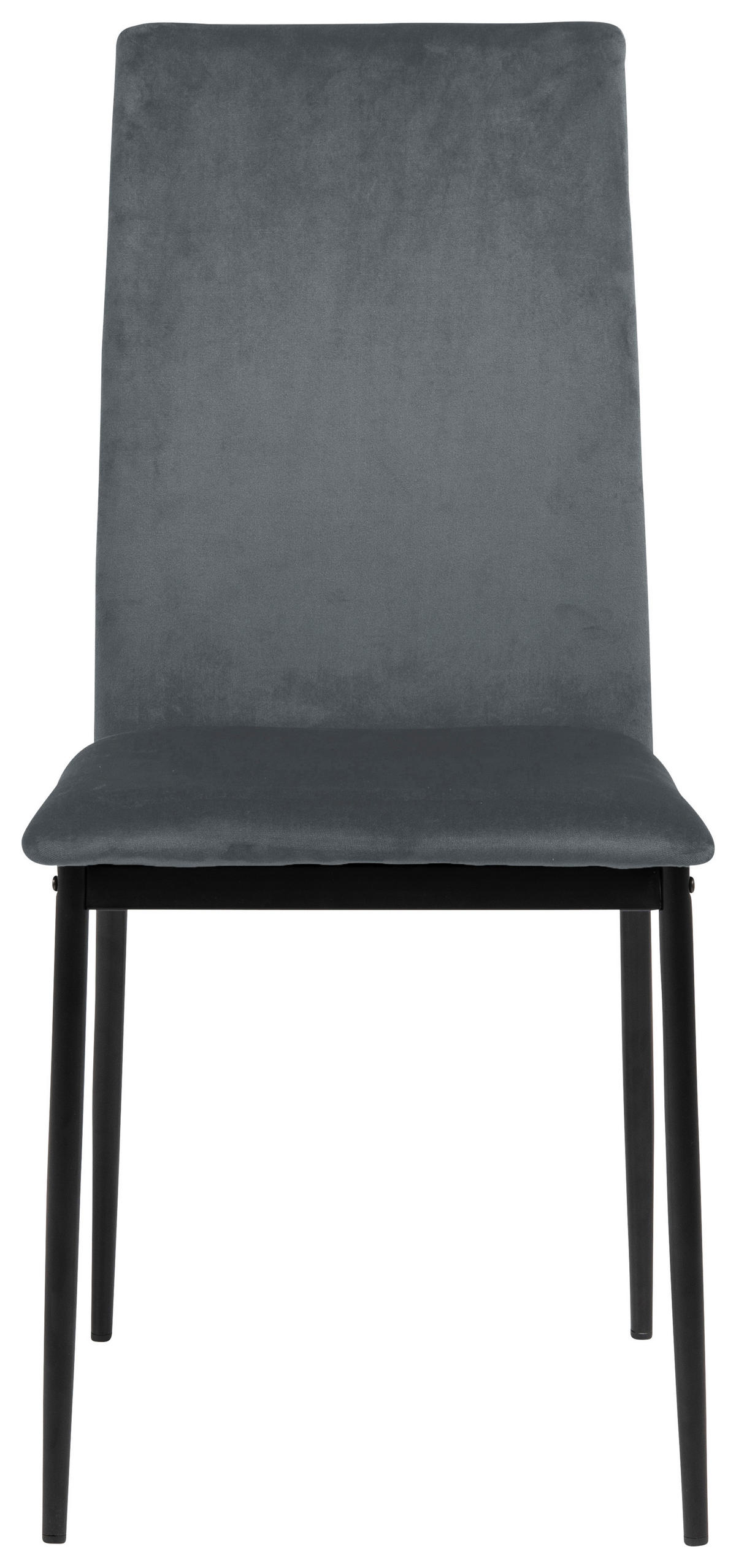 STOL, kovina, tekstil črna, temno siva  - temno siva/črna, Konvencionalno, kovina/tekstil (43,5/92/53cm) - MID.YOU