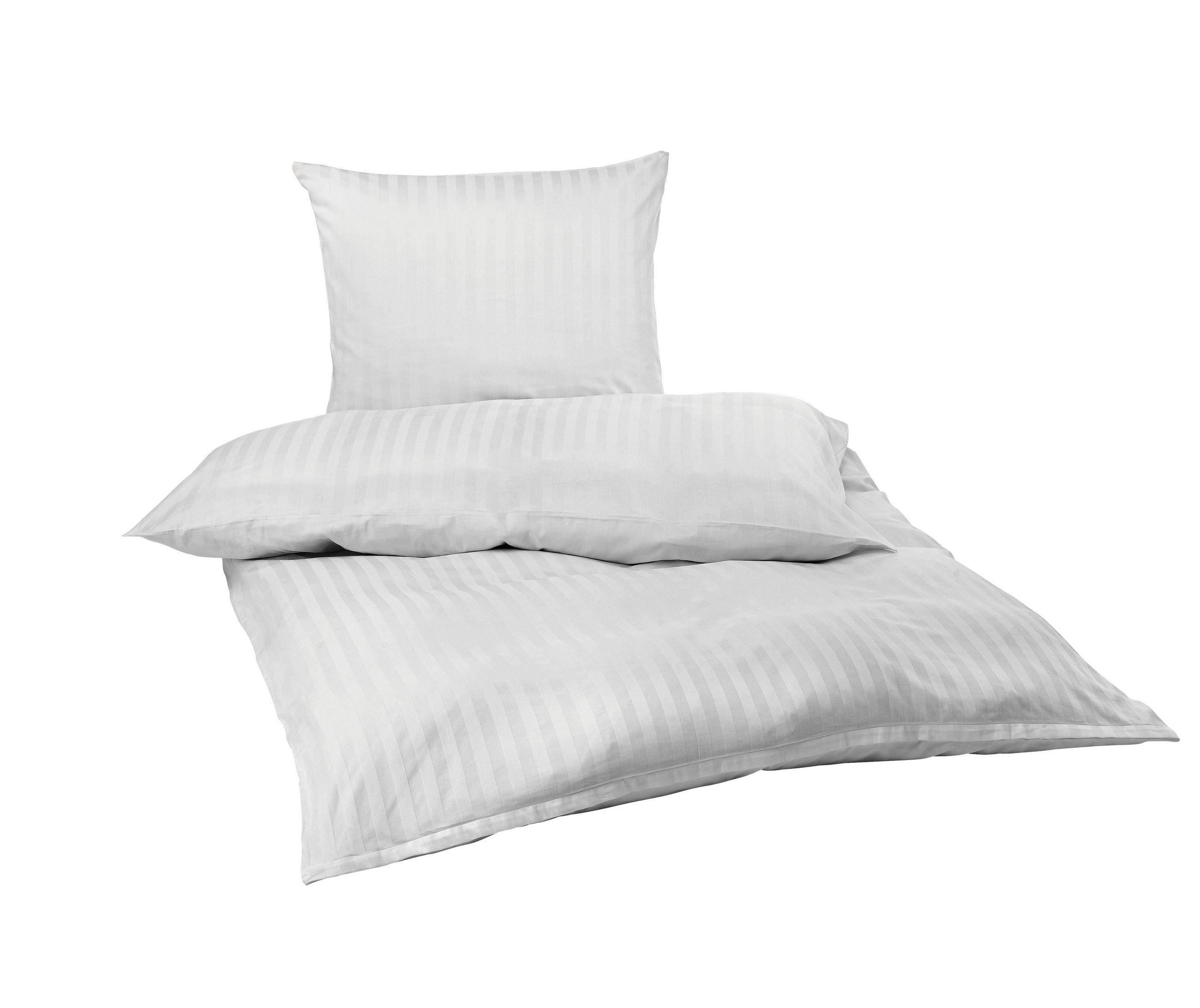 PREVLEKA ZA PREŠITO ODEJO STANA 140/200 cm saten bela  - bela, Konvencionalno, tekstil (140/200cm) - Boxxx